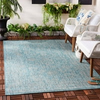 Tradicionalni tepih za unutarnju i vanjsku upotrebu, 6'7 6'7 kvadrat, smeđa bjelokost