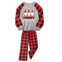 Identični Setovi božićnih obiteljskih pidžama, Božićni Top s printom za malu djecu + hlače, identične obiteljske