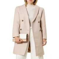 Jedinstvene ponude ženskog kaputa s šal od šal od šal s dvostrukim dvostrukim kaputom