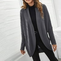 Ženski široki casual kardigan s rukavima tamne boje u europskom i američkom stilu kaput džemper 96 94885348