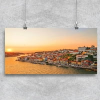 Zalazak sunca preko Porto City Plakata -Image by Shutterstock