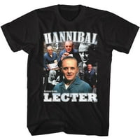 Kolaž tišina janjadi Hannibala Lectera, Crna majica za odrasle