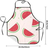 Ružičasta lubenica otporna pregača pregača unise džep pregače u srednjoj pogodnoj za kuhinjsko kuhanje konobarice