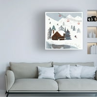 Victoria Barnes 'Ski Slope II' platno umjetnost