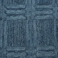 Tepih od 140 do 10 ' 13 ' plave boje s ručno izrađenom hrpom