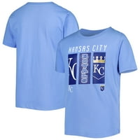 Mladi svijetloplava majica logotipa Kansas City Royals