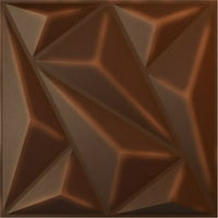 Ekena Millwork 5 8 W 5 8 H Marquise Endurawall Dekorativna 3D zidna ploča, Univerzalna starska metalna hrđa