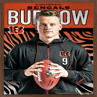 Zidni poster Cincinnati Bengals-Joe Burrough pose, uokviren 14.725 22.375