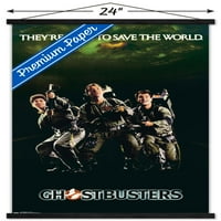 Ghostbusters-Zidni plakat s drvenim magnetskim okvirom, 22.375 34