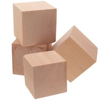 Drveni blokovi za obrt nedovršeni drveni blokovi prazne drvene kocke drveni kvadratni blokovi za obrt
