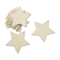 Zvjezdani drveni čips, sigurni netoksični drveni ukrasi zvijezda Vintage Izgled za izradu oznaka za DIY projekte