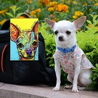 Chihuahua i pas 7 10,5 drvena ploča s deanovim djelom