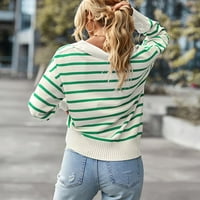 Ženske stilske ležerne trake za ispis džempera dugih rukava sputani ogrnik.