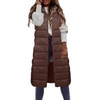 + topla parka jakne kaputi za žene jesen / zima pufer jakna prsluk za žene dugo iznad koljena tanka univerzalna