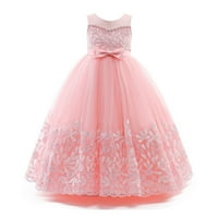 _ / Vezena haljina za djeverušu od čipke za djevojčice, rođendanska haljina za princezu, svadbeni nastup, maturalne
