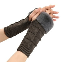 Ženske rukavice za žene, zimske rukavice za žene, tople rukavice, otporne na vjetar, elastične, crne rukavice,