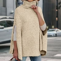 Zimske jesenske džemperi za žene ženske jesenske kornjače pončo džemper modni pleteni džemperi pulover pulover
