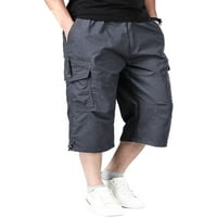 Muške sportske hlače za slobodno vrijeme U donjem rublju, ravne hlače s elastičnim strukom, pripijena jednobojna