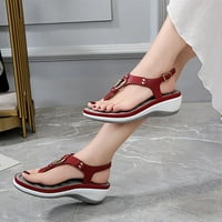 Ljetne sandale za čišćenje žena, sandale žene Drvane ljetne peep nožne platforme sandale cipele klinovi klina