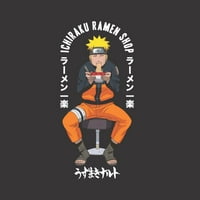 Muška crna košulja s uzorkom iz animea Naruto Shippuden Ichiraku Ramen-6 inča