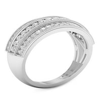 Imperial 1 2CT TDW Diamond 14K White Gold Wedding Band