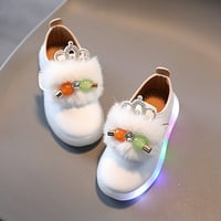 DMQUPV TODDLER GIRL SANDALS Djeca Light Baby Svjetlosni princeza dječje cipele za bebe cipele cipele bijele 8