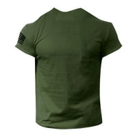 Muške košulje Muška majica kratkih rukava s printom Ljeto Okrugli vrat Top Trend Casual dukserica Zelena 2 inča