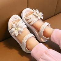 Modne cipele za djevojčice, bijele sandale za djevojčice, ljetne ravne sandale s otvorenim prstima, model sandale