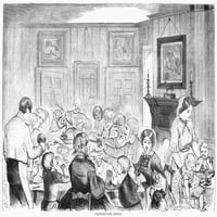 Svečana večera, 1857. Drvorez, Amerikanac, 1857. Ispis plakata od