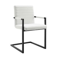 Baršunaste stolice za blagovanje - set u bijeloj boji