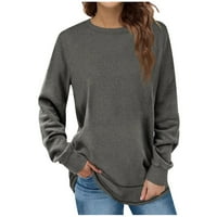 Twingshirts for Women Crewneck casual majice s dugim rukavima tunike