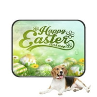 Uskršnje žuto zeleno cvijeće raznobojna jaja trava Kućni pas mačka krevet krpe tepih jastuk lonac pas deke kutija