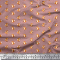 Japanska krep satenska tkanina U točkicama u obliku crtića, tiskana tkanina širine dvorišta