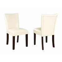 Blagovaonska stolica od prave kože - set od 2