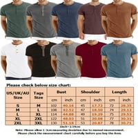 Niuer casual labava košulja za muškarce redovne fit kratke rukave obične pamučne majice muškarci ljetni odmor
