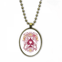 Pribor za kockanje ogrlica s uzorkom igraćih karata Vintage lanac Privjesak od perli kolekcija nakita