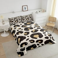 Komplet posteljine od geparda i leoparda odn. set posteljine s printom divljih životinja za djecu, dječake i djevojčice,