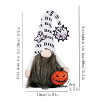 Halloween plišani gnome ručno izrađeni gnome tomte punjeni gnome za ukrase za halloween ukrasi praznični dekor