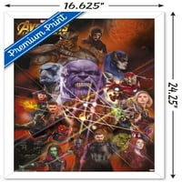 Kinematografski svemir-Osvetnici-Rat beskonačnosti - zidni plakat svemira, 14.725 22.375