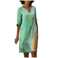 Pripijena Ženska haljina ležerna suknja na plaži s printom sarafan Maksi haljina za žene