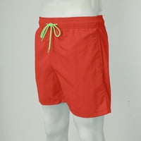Kratke hlače muškarce plaže kvartalne kratke hlače s prozračnim sportskim casual hlačama narančasta veličina 4xl