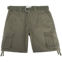 Muške svestrane teretne kratke hlače s Više džepova, udobne keper teretne kratke hlače s remenom