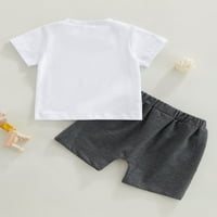 XKWYSHOP Kids Toddler Boys Boys Ljetna odjeća Set majica s kratkim rukavima Majice kratke hlače odijelo odjeće