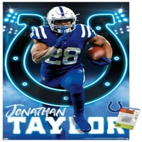 Indianapolis Colts - plakat Jonathan Taylor Wall s Pushpins, 22.375 34