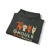 Ghouls samo se žele zabaviti Halloween Grafička dukserica, veličine S-5xl