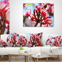 Dizajnska gomila prekrasnih tropskih cvjetova - jastuk za cvjetne bacanja - 16x16