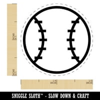 Samobojivi gumeni pečat za Bejzbol crtani film-ljubičasta tinta-Mini