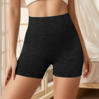 Kratke hlače za žene kontrolu trbuha visokog struka meko rastezanje sportskih kratkih hlača joga kratke hlače
