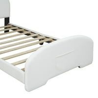 Euroco presvlaka platforme, krevet u obliku medvjeda za djecu spavaće sobe, dvostruki krevet s glavom i džepom