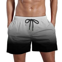 Dogovori plaže kratke hlače za muškarce gradijentne kratke hlače s džepovima elastični struk hlače plaže crne